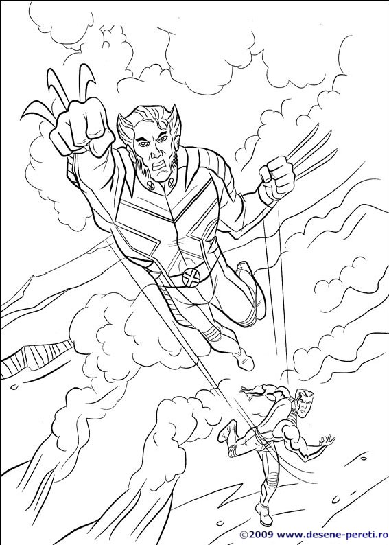 x-men desene colorat
